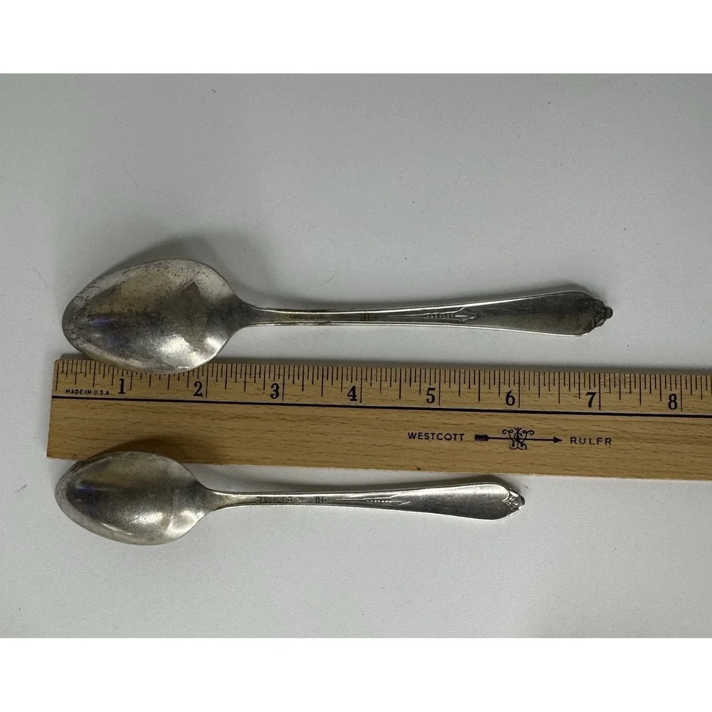 Rogers XII Silverplate Flatware Set 14pc Inspiration 1933 IS Art Deco Fork Spoon